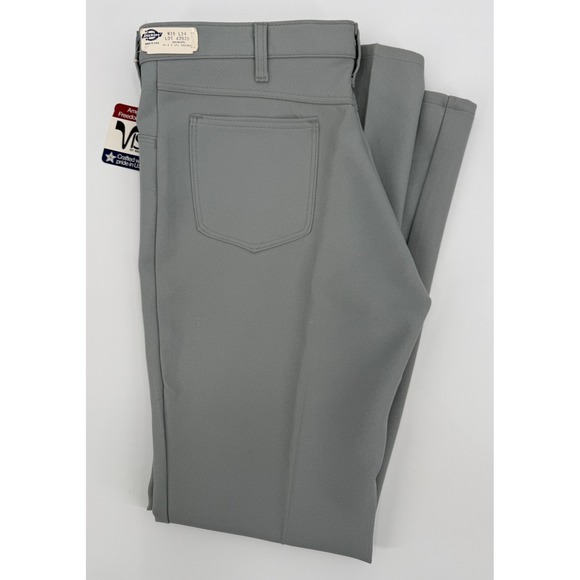 Vintage Dickies Pants Mens Gray 38x34 Casual Work Trousers Made USA NEW Read - Picture 1 of 14